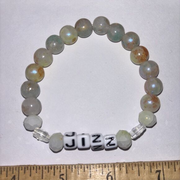 Multicolor “J*zz” Bracelet Adult Humor Beaded Handmade Naughty Accessories - Picture 2 of 3